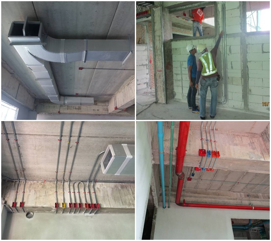 งานระบบวิศวกรรมประกอบอาคาร ดำเนินการแล้วเสร็จ 47.30 %